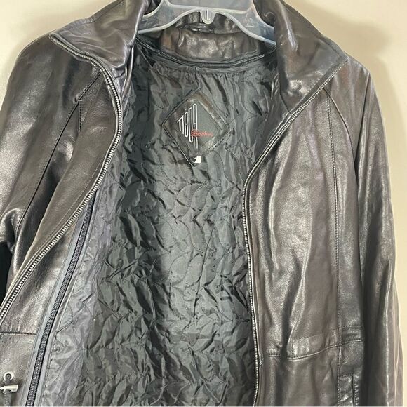 TIBCA  LEATHER JACKET - Picture 6 of 10